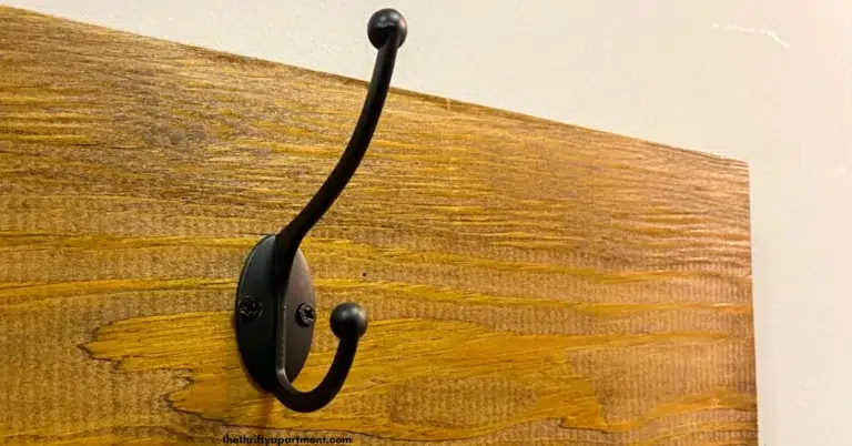 hook for farmhouse DIY coat hanger