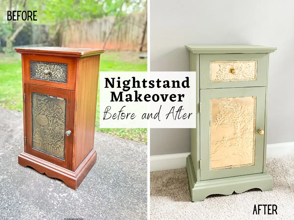nightstand makeover before and after