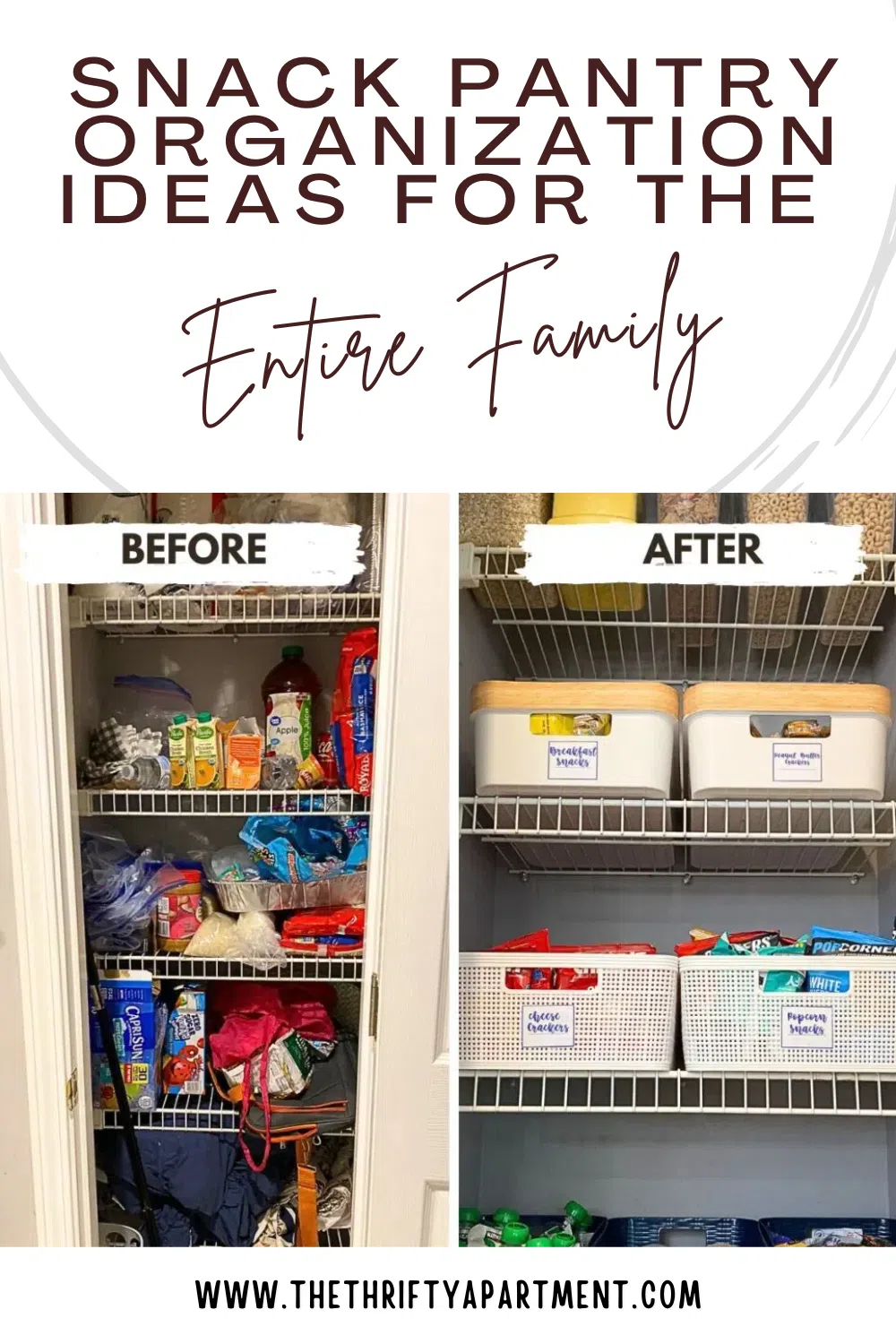 Snack Pantry Organization Ideas for the Entire Family