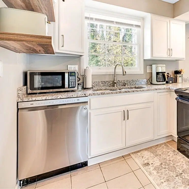 dishwasher in kitchen