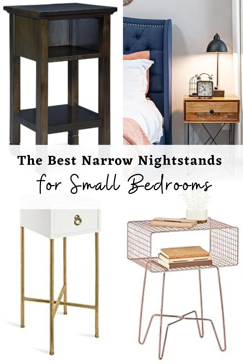 The 8 Best Narrow Nightstands for Small Bedrooms