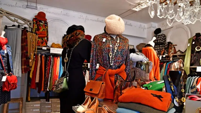 inside of thrift store