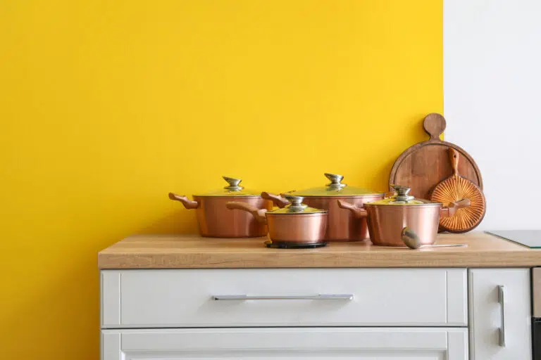 kitchen utensils and pots