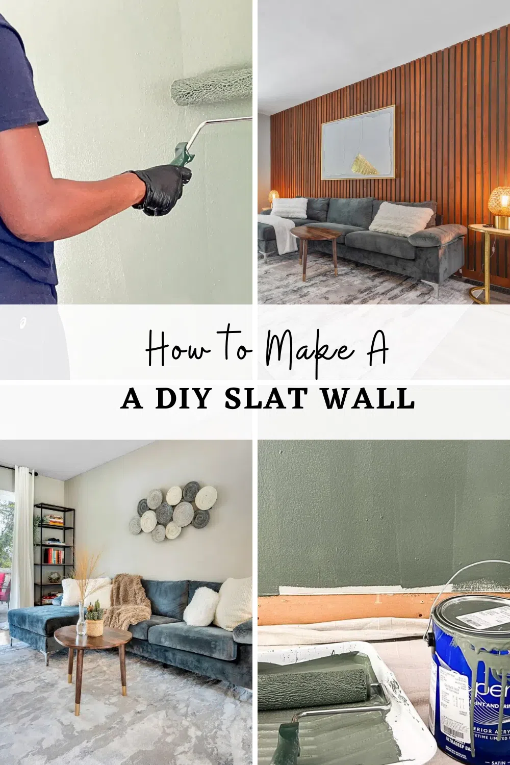 How to Make a DIY Wood Slat Wall