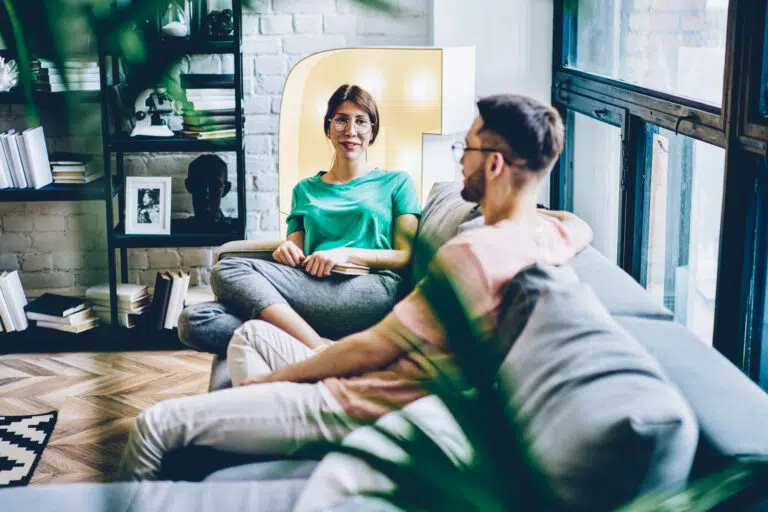 couple sitting on couch