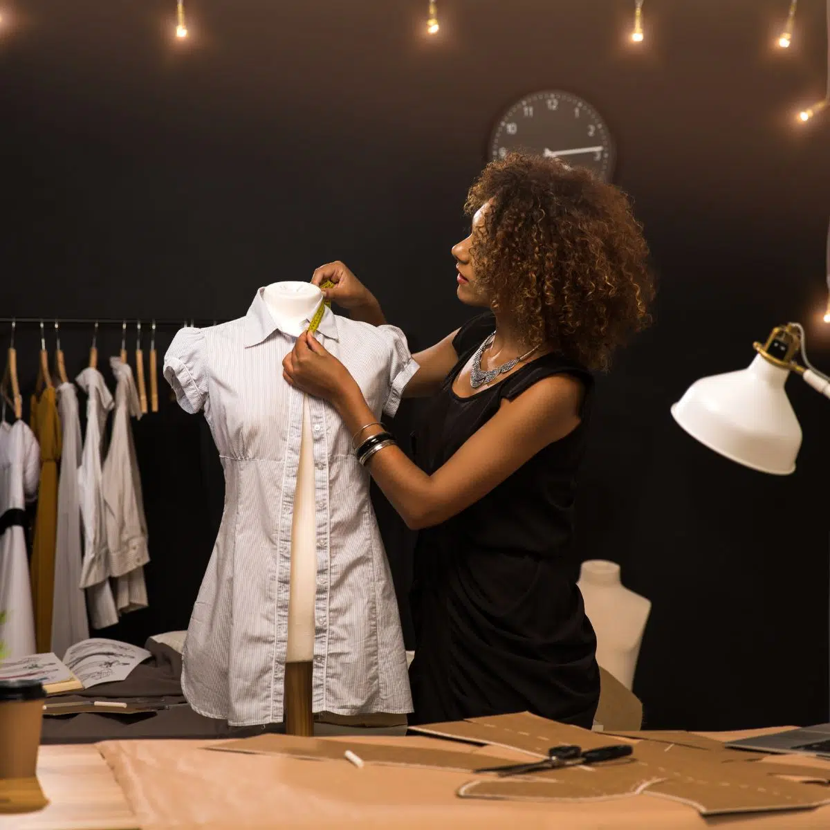 designer with clothing