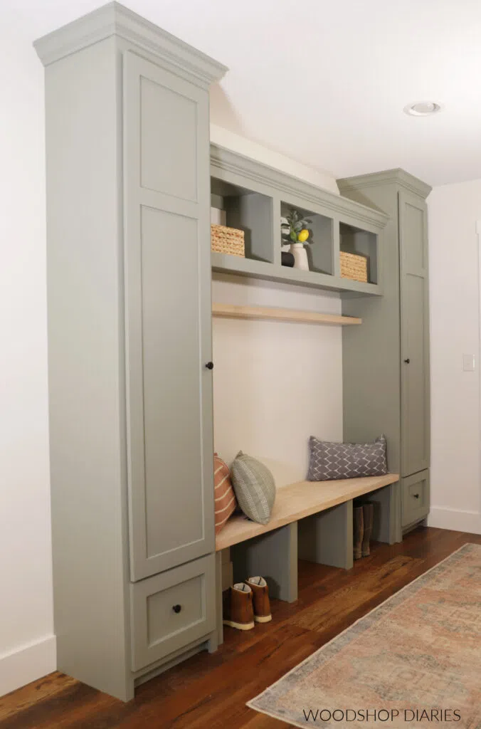 green cabinets painted