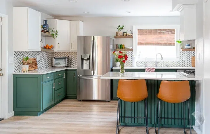 Anika''s DIY Life Kitchen makeover in green