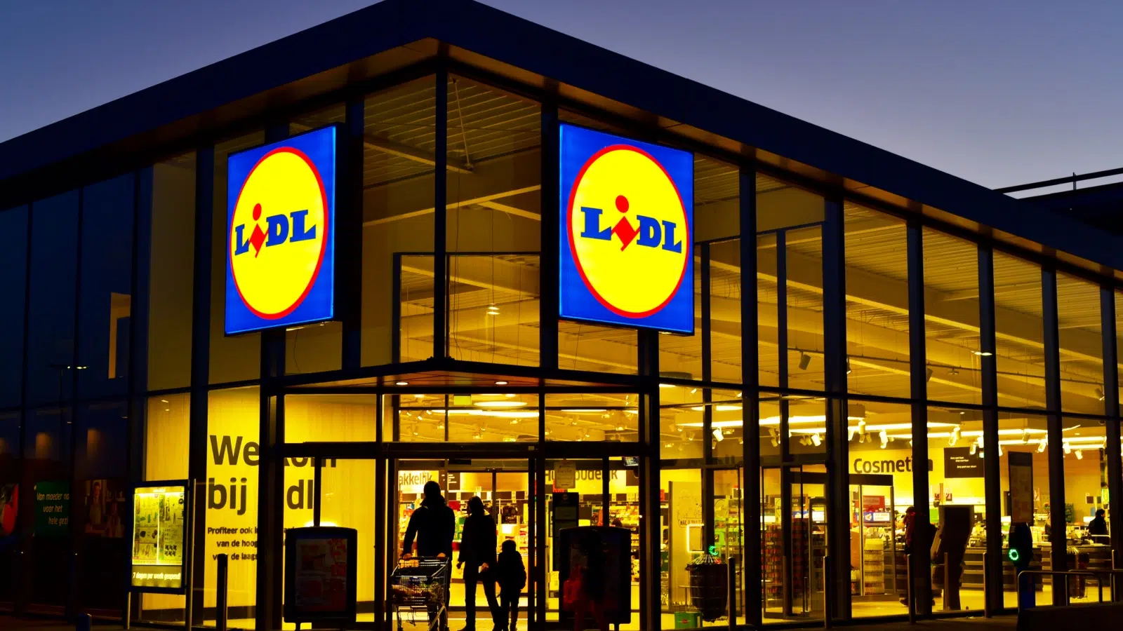 Lidl supermarket, a German global discount supermarket chain