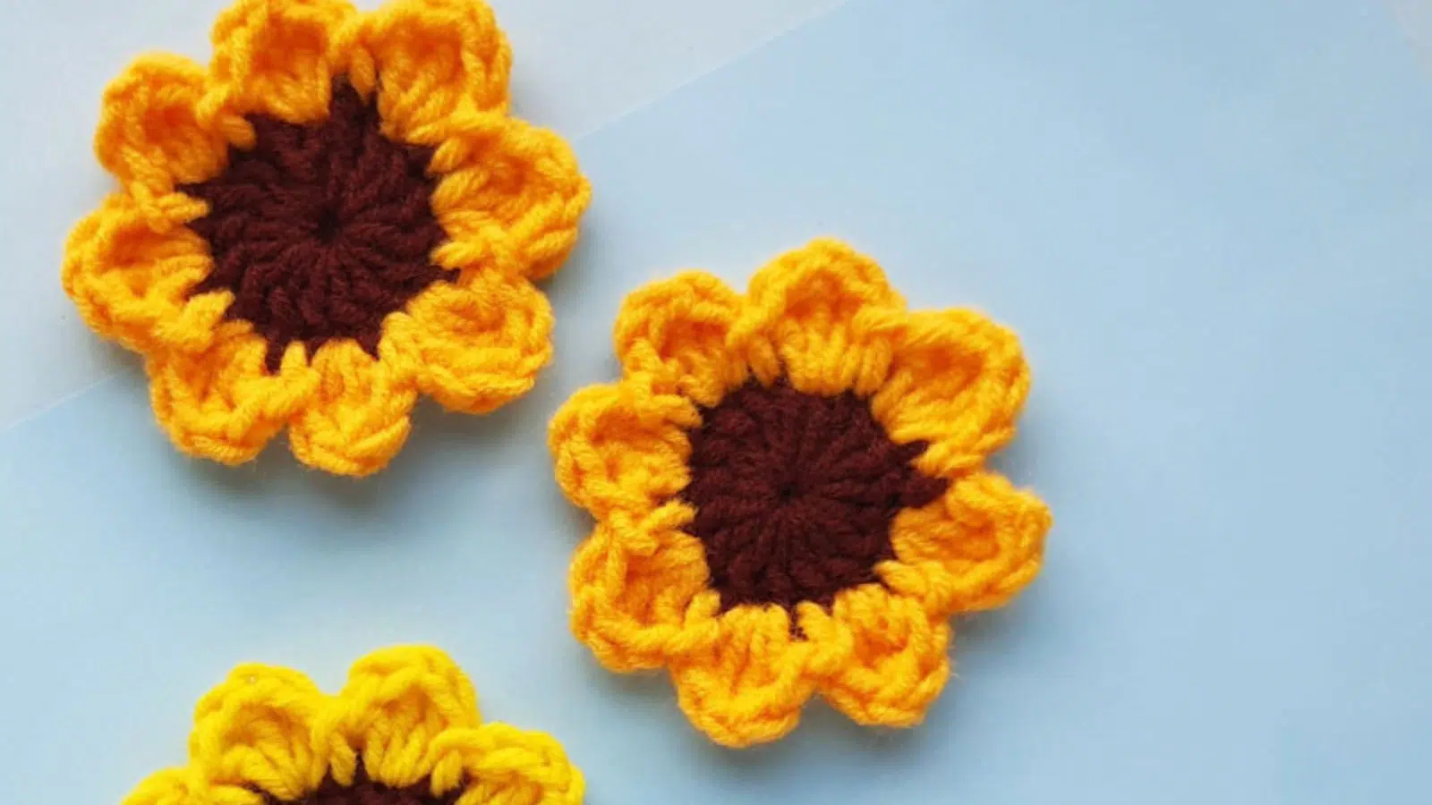 Crochet Sunflowers
