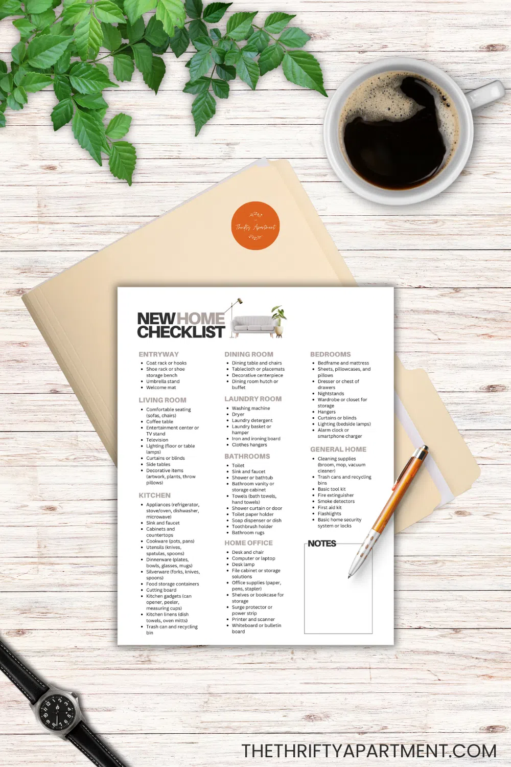 New Home Shopping Essentials Checklist (Free Printable)