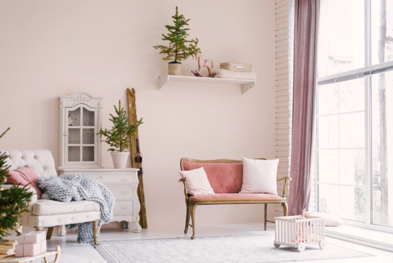 beautiful living room with chair