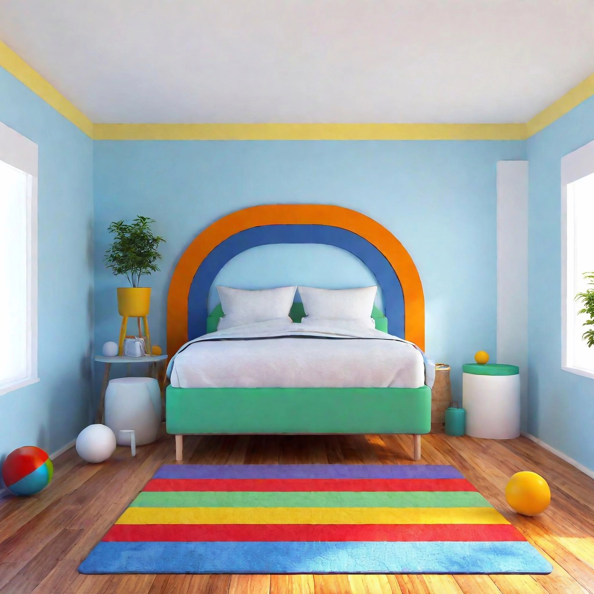 Playful colorful room