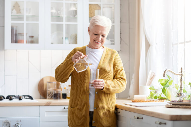 white hair woman
