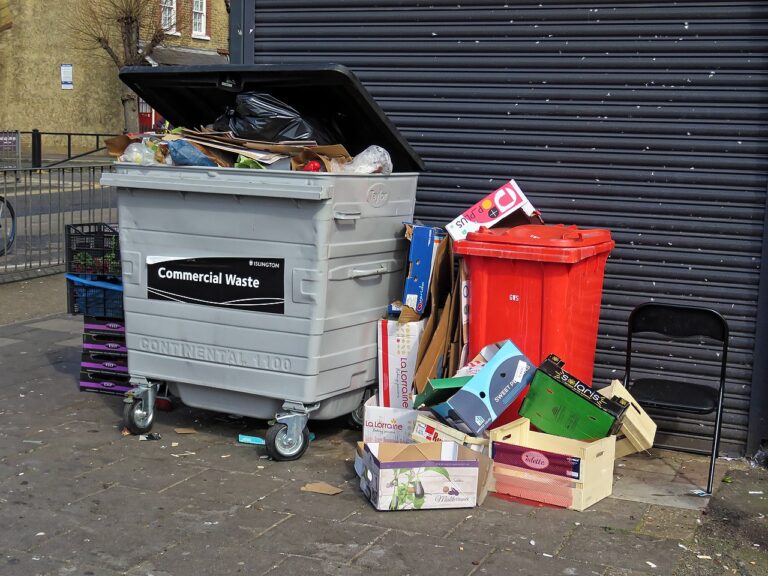 garbage bins