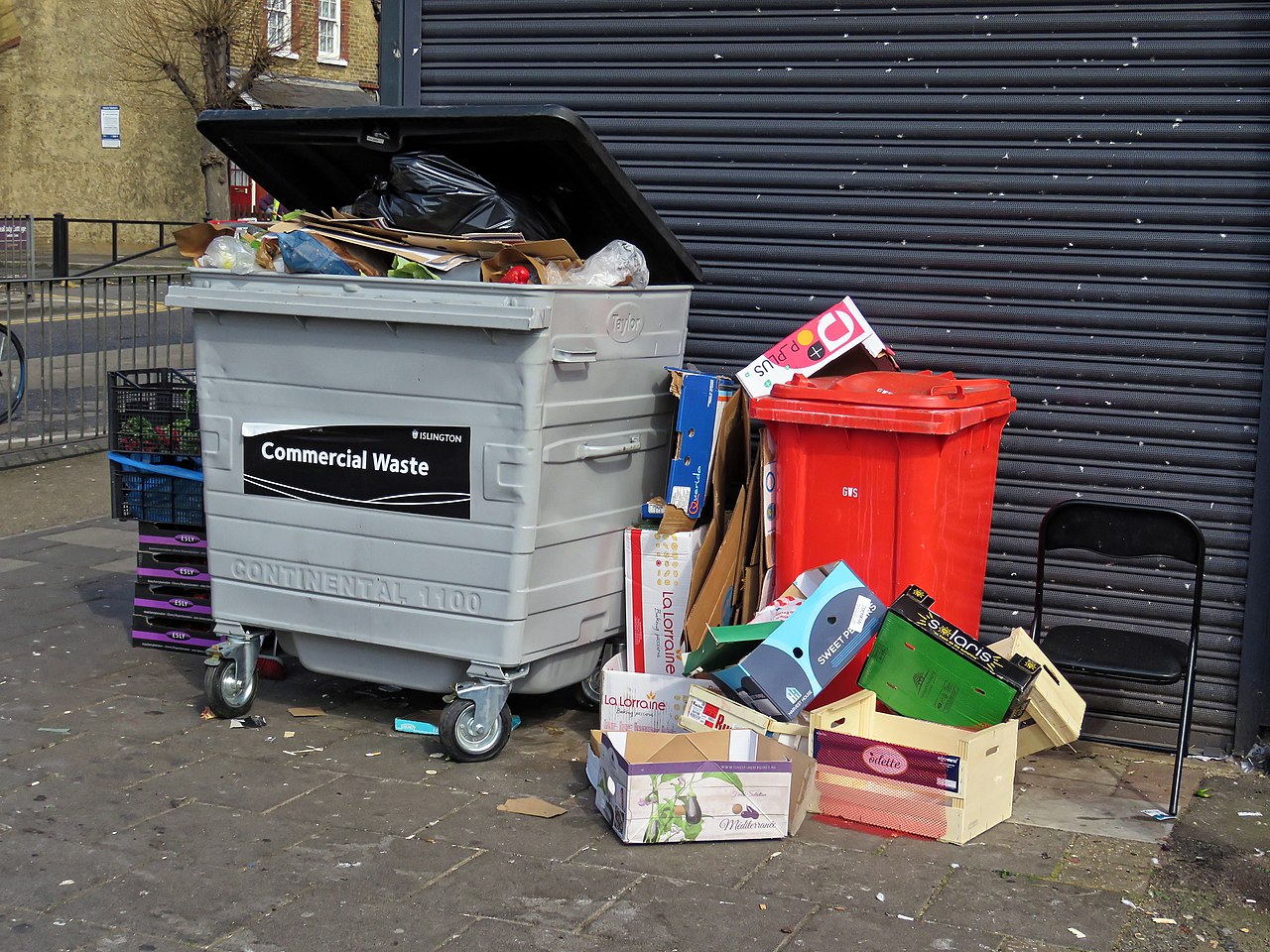 garbage bins