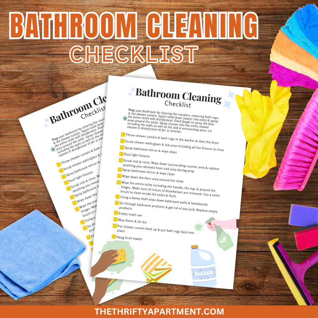 Bathroom Cleaning Checklist