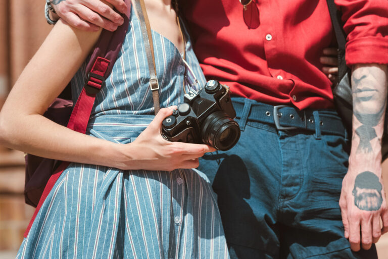 lady and man with camera