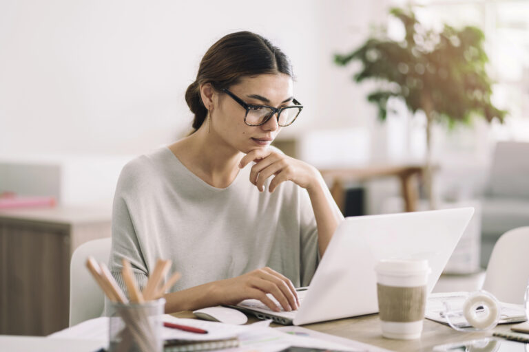 woman on laptop