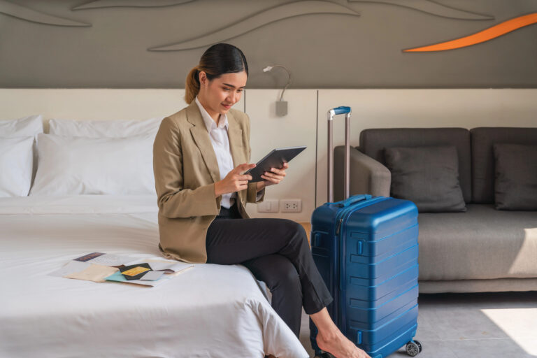 Woman in Hotel