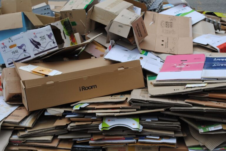 cardboard boxes